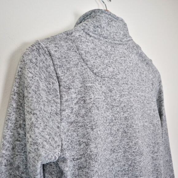 Simply Southern Size S Snap Down Pullover Fleece Top Down Pebble Gray - Picture 8 of 10